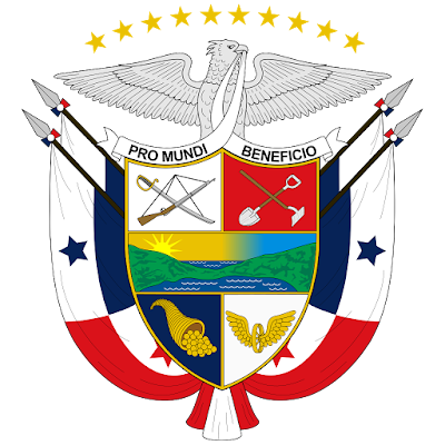 Coat of arms - Flags - Emblem - Logo Gambar Lambang, Simbol, Bendera Negara Panama