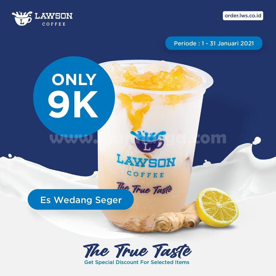 LAWSON Promo ES WEDANG SEGAR harga cuma Rp 9.000,-