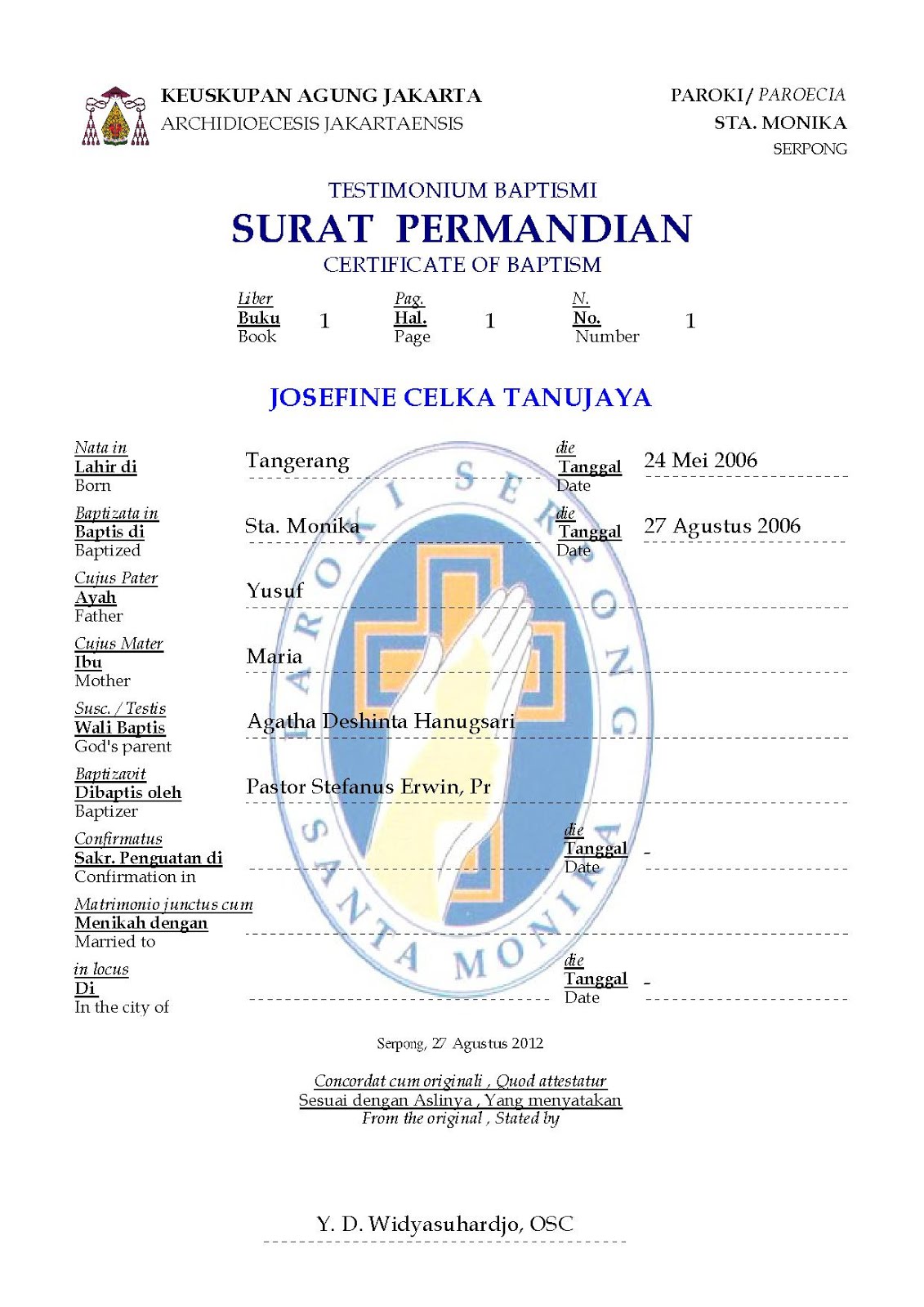 Database Umat Katolik Indonesia