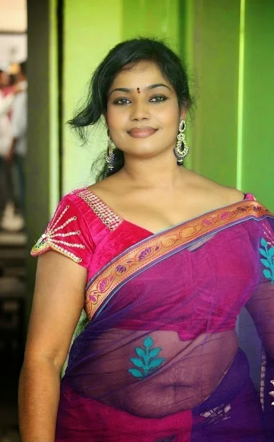 Jayavani hot Aunty Hot Photos In Saree