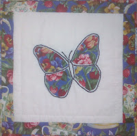 butterfly appliqué and embroiderly