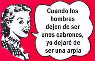 mujeres hombres arpía