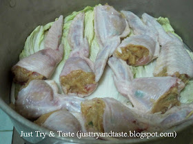 Just Try & Taste: Resep Sayap Ayam Isi (Tori no Teba)