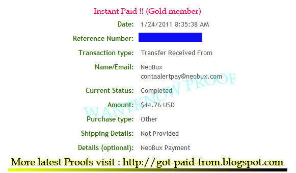 NeoBux 9th payment proof