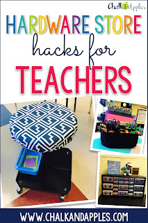 3 hardware store finds you can easily repurpose to organize & use in your classroom