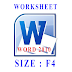 Langkah - Langkah Mengatur Ukuran Kertas Menjadi F4 Pada Microsoft Word 2010