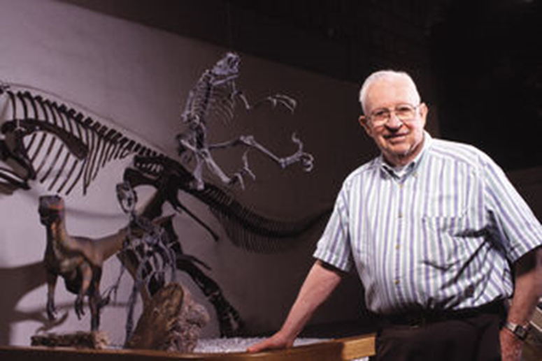 John H. Ostrom (18 de febrero de 1928 – 16 de julio de 2005) fue un paleontólogo estadounidense que revolucionó la comprensión moderna de los dinosaurios en los años 1960, al demostrar que estos animales eran más parecidos a grandes aves no voladoras que a los reptiles, una idea propuesta por primera vez por Thomas Henry Huxley en los años 1860, pero que ganó en ese entonces pocos apoyos. Los primeros trabajos bien establecidos de Ostrom sobre osteología y filogenia de la primitiva ave Archaeopteryx aparecieron en 1976. Su teoría fue corroborada con el descubrimiento de dinosaurios emplumados en China.