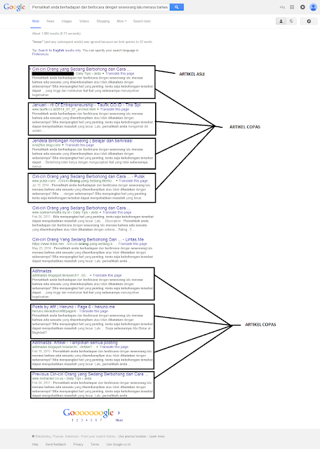 Cara lengkap agar artikel anda tidak dapat di copas