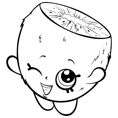 Shopkin Kiwi Coloring Pages