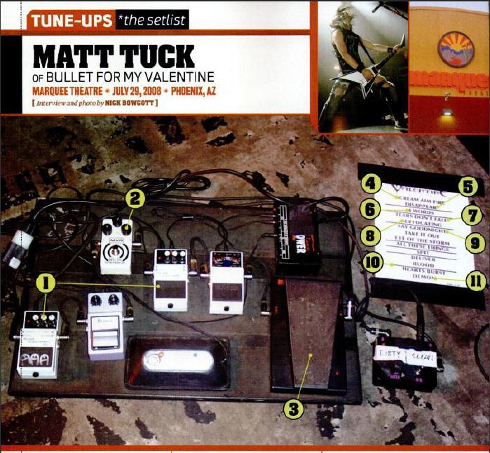 bullet for my valentine matt tuck. Matt Tuck#39;s (Bullet For My