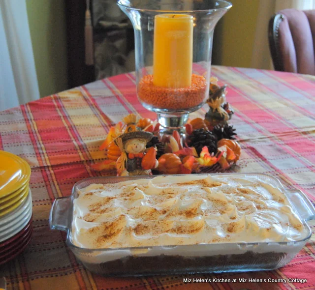 Nutty Cranberry Pumpkin Poke Cake at Miz Helen's Country Cottage