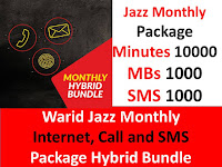 Jazz Packages, Jazz Monthly Call Package, Jazz Monthly Internet Package, Jazz Monthly Package, Jazz Monthly SMS Package, Jazz Monthly Hybrid Bundle, Hybrid Bundle