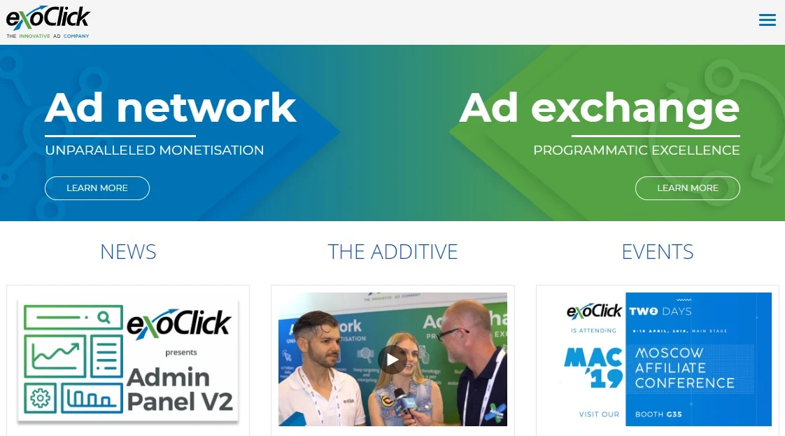 ExoClick – Best CPM, CPC, and SmartCPM based Ads Network