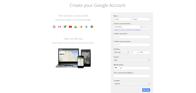 Cara membuat Email di Platform Gmail