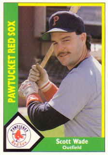 Scott Wade 1990 Pawtucket Red Sox card