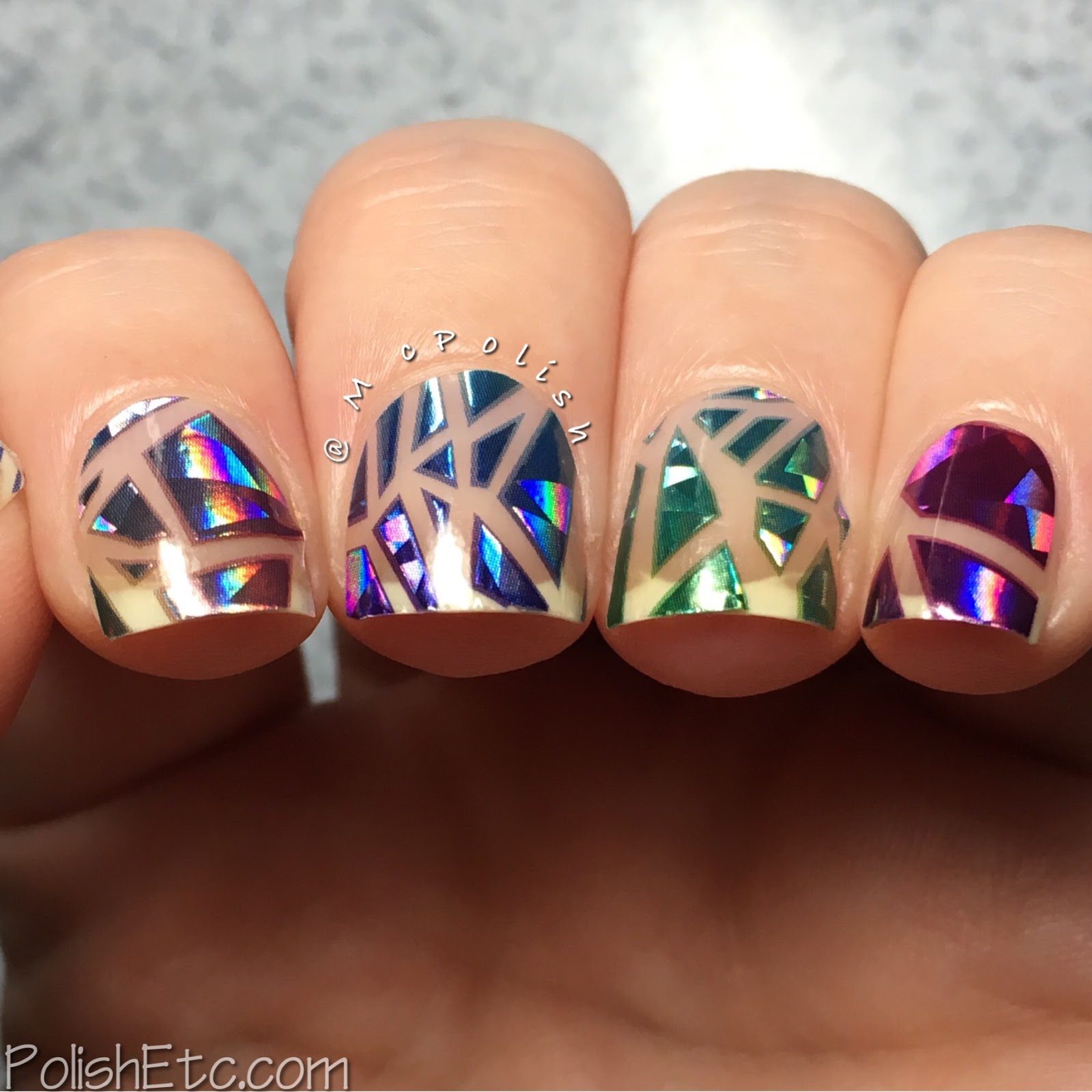 Shattered Glass Nails by forevernails