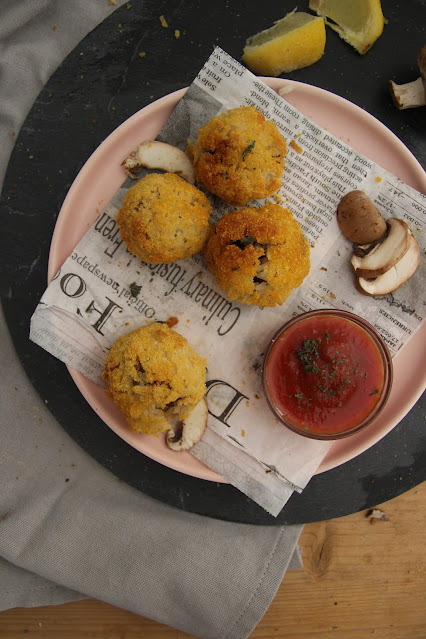 Arancini aux champignons (vegan)