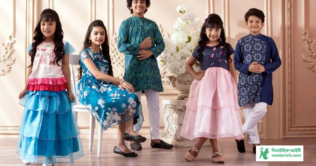 New Eid Clothes for Girls - New Eid Clothes Design 2023 - New Eid Clothes for Boys and Girls 2023 - eid er jama - NeotericIT.com - Image no 6