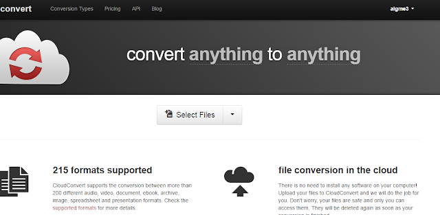 Image result for ‫موقع Cloudconvert:‬‎