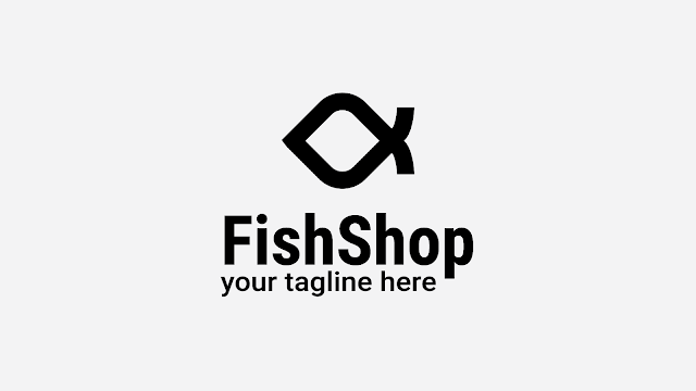 fishshop free business logo design template food restaurant
