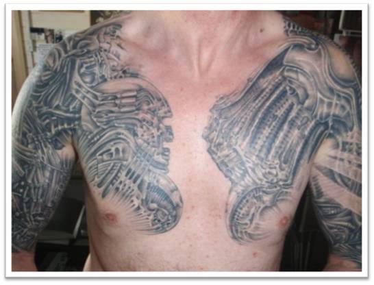 Younger Boys Shoulder and Chest Tattoos Ideas 2011-12
