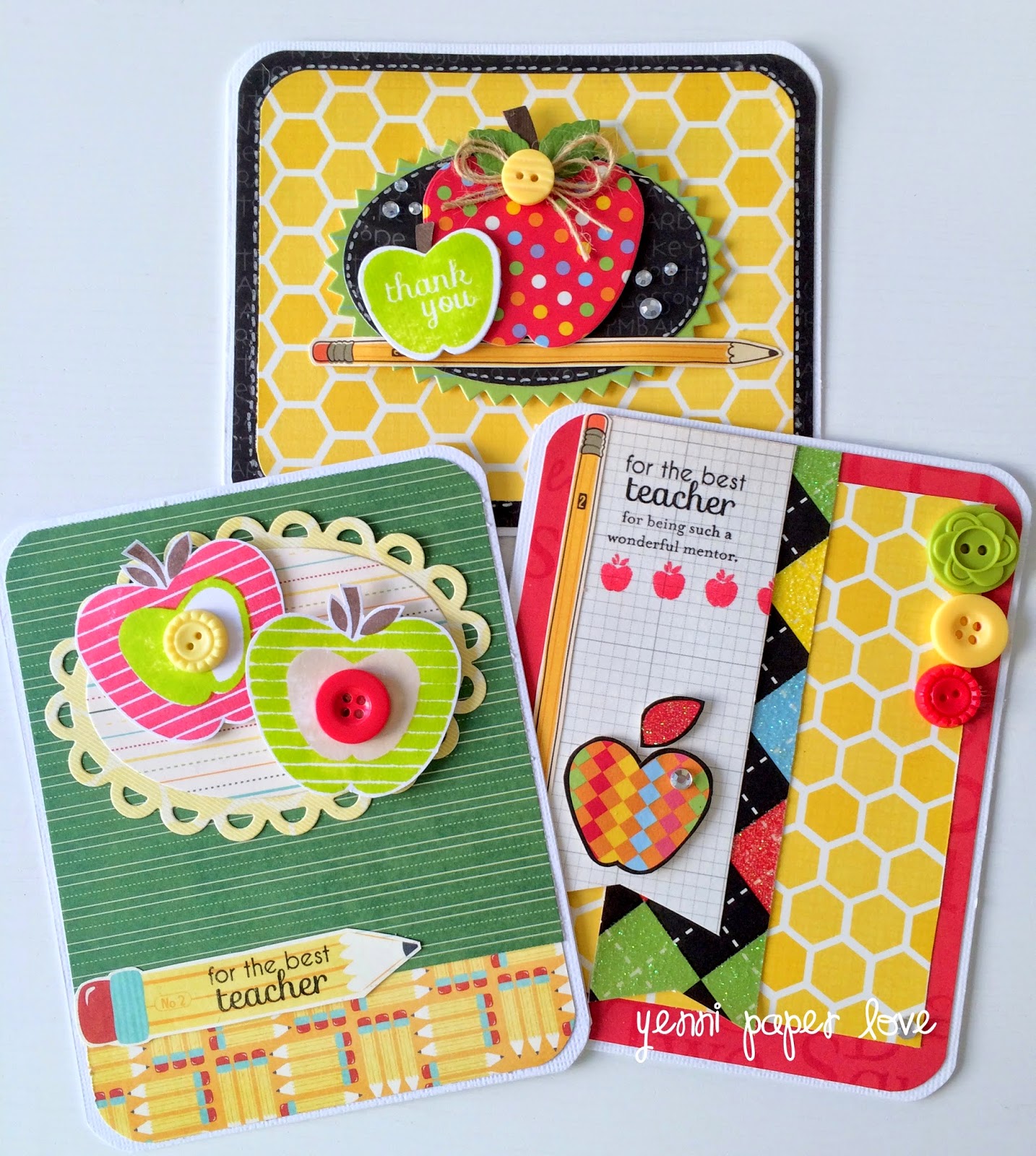 Teacher's day cards and bookmark - Yenni Paper Love
