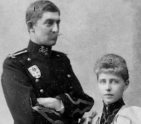 le futur roi Ferdinand de Roumanie et sa fiancée