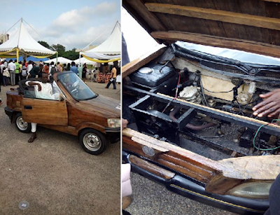 Enter the wooden car body make from Nigeria