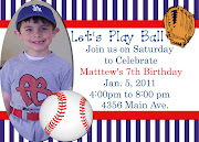 TARJETAS DE CUMPLEAÑOS Para Imprimir (baseball invitation)