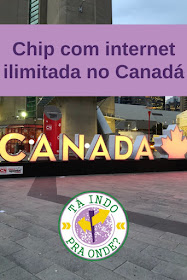 Chip para celular com internet ilimitada no Canadá