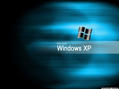Windows XP Wallpaper 1024 768 - Black Cyan Mix Color