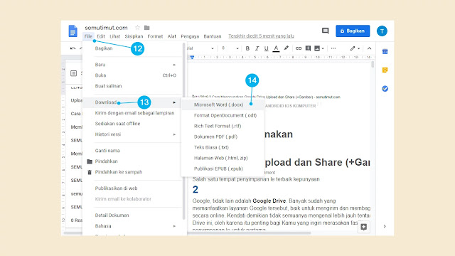 cara mengubah pdf ke word tanpa aplikasi