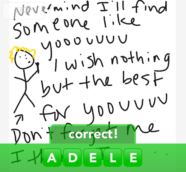 drawing of adele