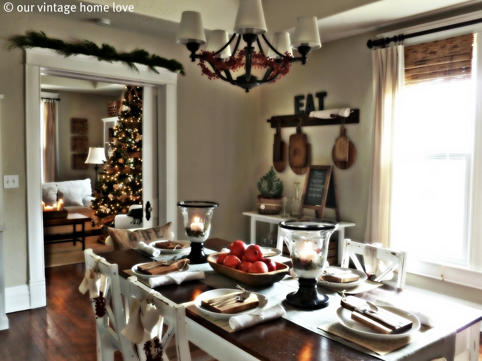 our vintage home love: Christmas Table Decor Ideas