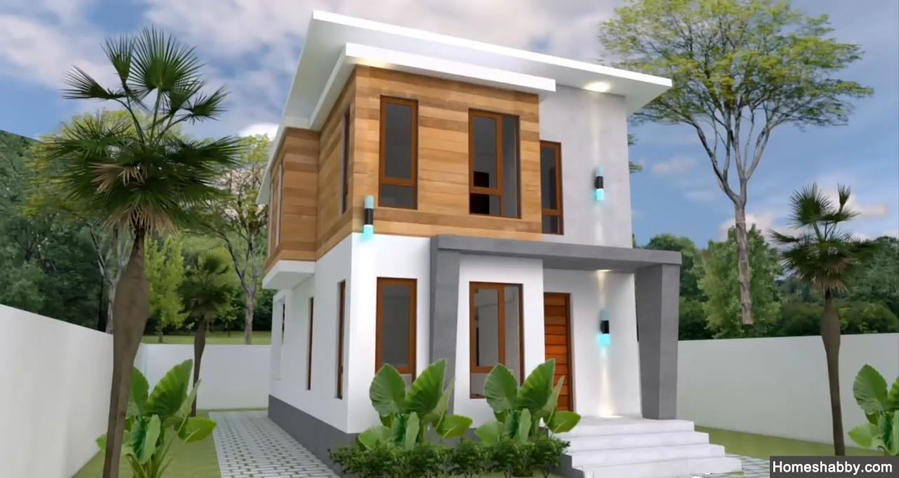 Desain dan Denah  Rumah  2  Lantai  dengan Ukuran  5 4 x 10  M 