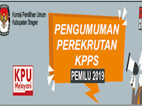 Syarat dan Pendaftaran Calon Anggota KPPS Tahun 2019