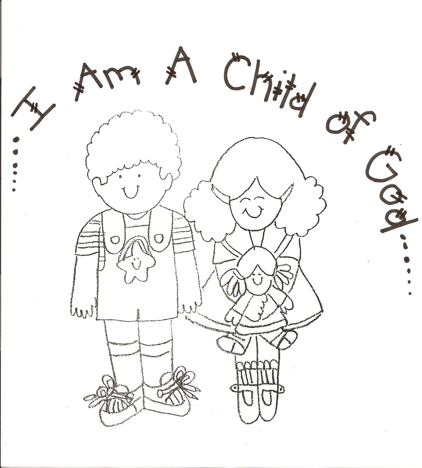 I Am A Child Of God Printable Coloring Pages 8