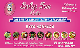 Kartu Nama Loly Ice Cafe