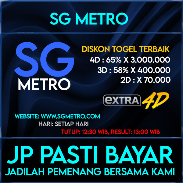 PREDIKSI TOGEL SG METRO MINGGU 07 JANUARI 2024