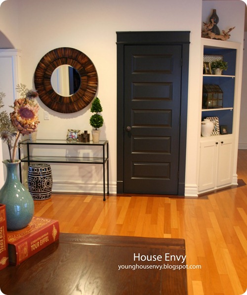 interior black door and trim