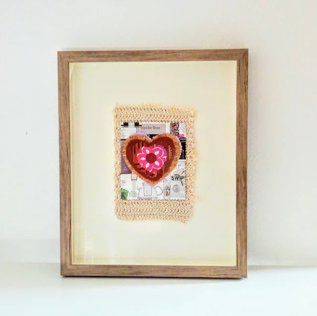 VALENTINE  HEART COLLAGE.    CRAFT BLOG BY MIABO ENYADIKE