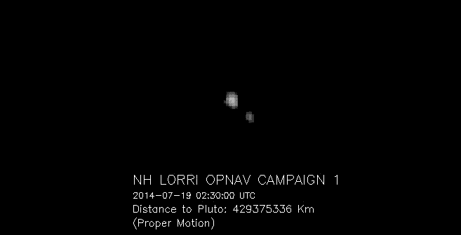 New Horizons Spacecraft Spies Charon Orbiting Pluto