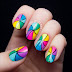 Rainbow Pinwheel Nail Art
