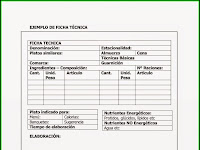 Que Es Una Ficha Tecnica Y Ejemplos