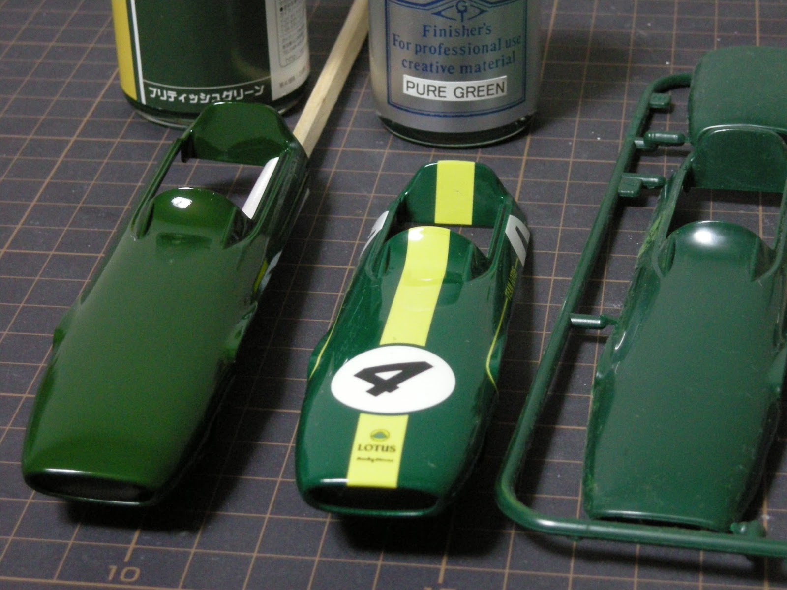 模型と時間: プラモデルにおけるロータスF1・ブリティッシュ・グリーン 