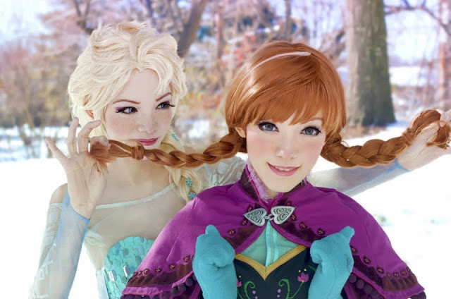 Cosplays de Elsa y Anna (Frozen)