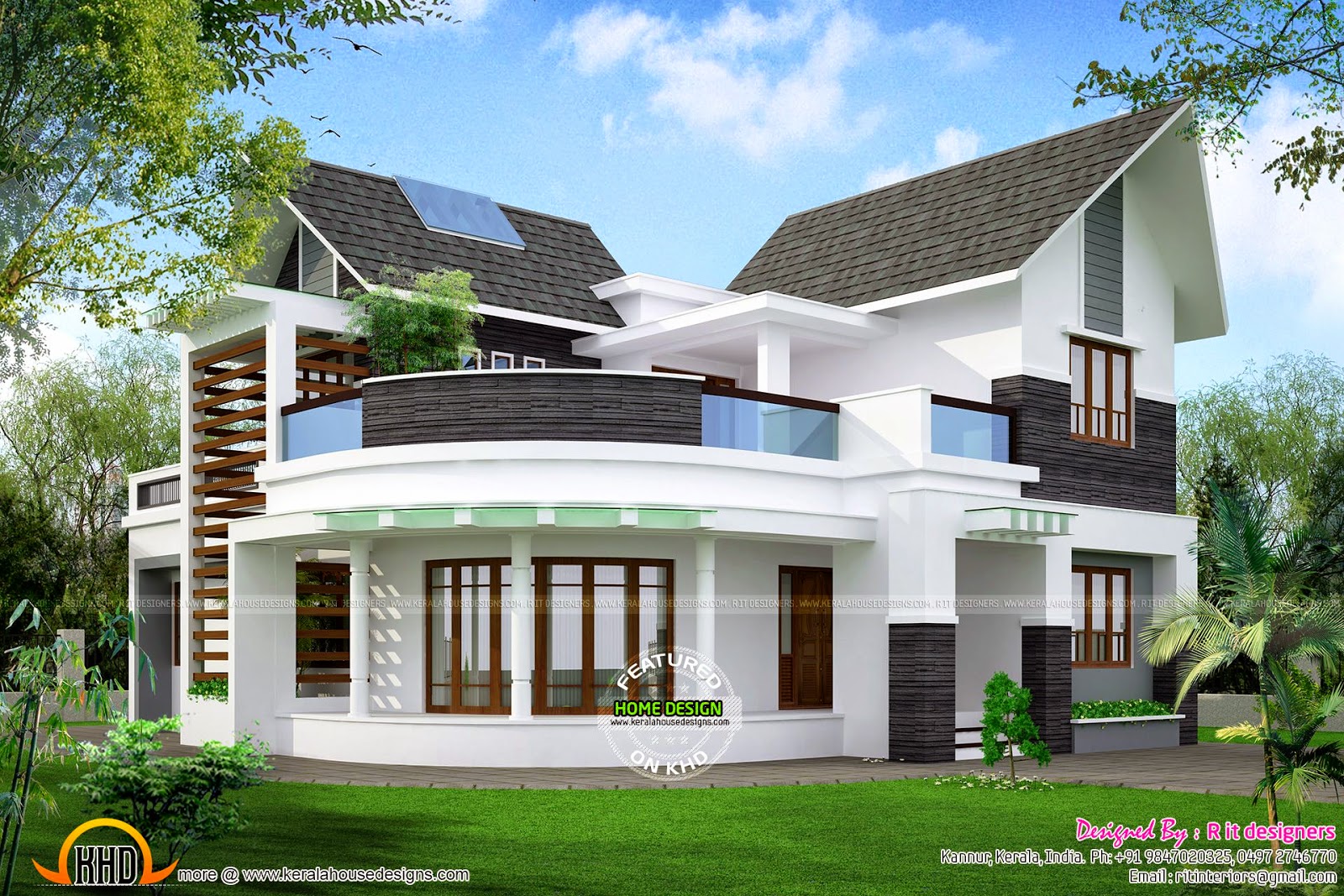  Modern  Unique  3 bedroom house  design  Ground floor2 