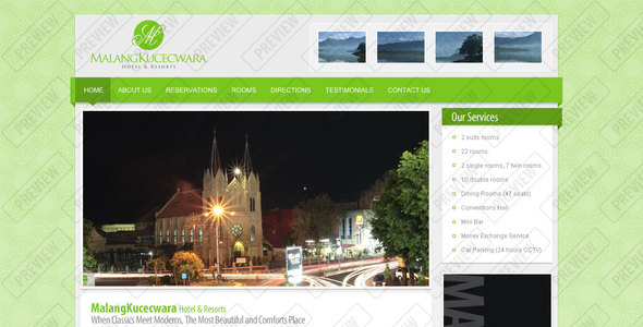 Malang Kucecwara, Hotel and Resort Template - Travel Retail
