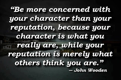 Be more concerned with your character
