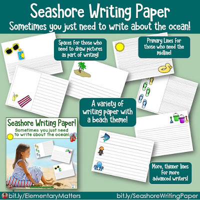 Seashore Week! Kids love a fun theme. It's motivating for them and holds their interest. Here are some ideas for spending a week at the "beach!"